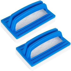 BlueStars Heavy Duty Hand-Held Sponge Pool Scrub Brush – for Tile, Grout, Walls, Vinyl Liners, Spas, Tubs, Showers – Pack of 2