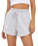 AUTOMET Womens Sweat Shorts Casual 
