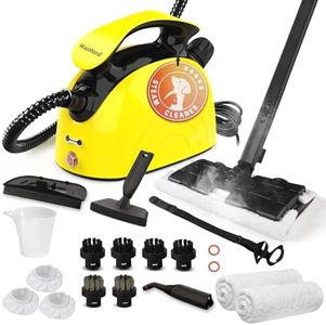 Waitbird Steam Cleaner, Multipurpose Powerful Steamer with 21 Accessories, Portable Handheld Steam Mop with 38OZ Tank, Natural Cleaning for Home Use, Floor, Grout, Tile, Couch, Carpet, Car