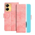 MILEGAO for Vivo Y56 5G Flip Cover, Magnetic Buckle Multicolor Business PU Leather Phone Case with Card Slot, for Vivo T2X India 5G 6.58 inches