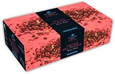 LA TETERA AZUL 100 Bolsitas De Infusión De Frutos Rojos Y Frutos Del Bosque. Hibisco, Sauco Y Fruto Rosal Silvestre. 100 Bolsitas De 2 Gramos.