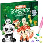 Labeol Arts and Crafts for Kids Ages 8-12 - Creat Your Own GEM Keychains-5D Diamond Art by Numbers GEM Art Kits for Kids Girls Toddler Crafts Age 6-7 6-8 10-12 (Animal)