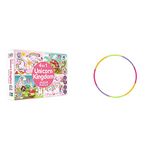 RATNA'S 4 in 1 Unicorn Kingdom Jigsaw Puzzle&Ratna'S Classic Hula Hoop Consists of 8 Inter-Lockable Pieces (Multicolour),Kid