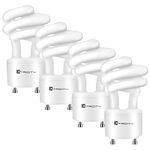 Xtricity Compact Fluorescent GU24 2 Prong Light Bulb Base, T2 Mini Spiral, 13W (60 Watt Equivalent), 2700k Soft White, 900 Lumens, CFL, 120V, UL Listed (4 Pack)