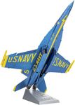 Metal Earth Fascinations Premium Series Blue Angels F/A-18 Super Hornet 3D Metal Model Kit