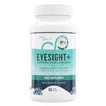 Eyesight Plus AREDS2 Formula Vitamins for Eyes - Lutein and Zeaxanthin Supplement - 60 AREDS2 Eye Health Capsules - (Vegan) with Lutein, Zeaxanthin, Bilberry, Zinc, Copper, Vitamins C & E