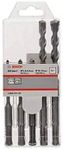 Bosch Professional SDS Plus -1 Drill Bit Set, With 5X50X110, 6.5X50X110, 8X50X110, 10X100X160, 12X100X160, Pack Of 5