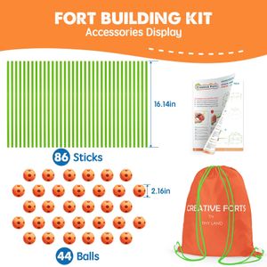 Tiny Land Kids Fort Building Kit – Creative Construction Set