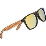 Woodies Zebra Wood Sunglasses with 