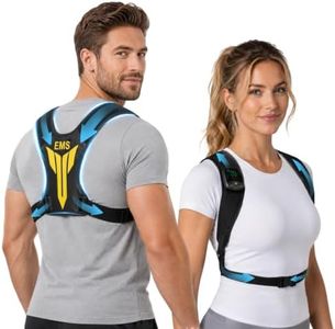 YOEYOU Back Support Brace with 10 Modes & 30 Levels, Wearable Shoulder Wrap