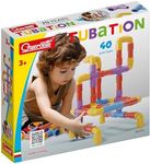 Quercetti Tubation - 40 Piece Interlocking Pipeline Maze Building Set - Open Ended Construction Toy for Ages 3 and Up (Made in Italy)