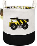 HUNRUNG Large Laundry Hamper,Cartoon Organizer Bin for Children Nursery,Toys,Laundry,Children Clothing,Gift Baskets(Engineering)