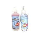 Topping Sauces - Strawberry and Chocolate Fat Free Ice Cream and Dessert 2 Pack Bundle Topping Sauce, Suitable for Vegans/Vegetarians for Cocktails, Popcorn, Pancake,Waffles and Much More, 2X 625ml