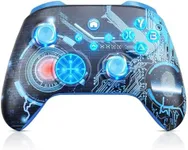 LED Wireless Controller for Xbox Series X|S, Xbox One X|S, PC, Steam, Custom Gamepad Light Up Gaming Controller with 3.5mm Audio Jack/Turbo/Dual Vibration Blue Need to Upgrade