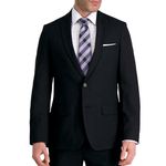 Haggar Men's Smart Wash Repreve Slim Fit Suit Separates - Pants & Jackets, Black - Jacket, 44 Regular