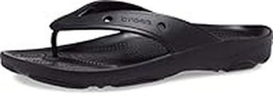 Crocs Unisex Classic All-Terrain Flip Flop, Black, 8 UK