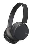 JVC Deep Bass Wireless Headphones, Bluetooth 4.1, Bass Boost Function, Voice Assistant Compatible, 17 Hour Battery Life - HAS35BTB(Black)