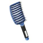 Paddle Detangling Hair Brush Curved Nylon Bristle Pins Hairbrush Comb suit for Women Long Thick Thin Curly Hair Head Massage