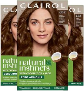 Clairol Natural Instincts, 6BZ / 12A Navajo Bronze Light Caramel Brown, Semi-Permanent Hair Color, 1 Kit (Pack of 3)