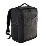 Cabin Max Manhattan Travel Bag | Cabin Bags 40x20x25 | Laptop Bag/Shoulder Bag (Black RPET with USB Port 40x25x20cm)