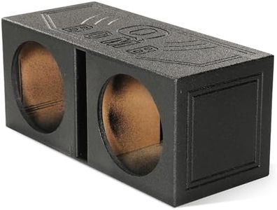 Q Power QBOMB15V Dual 15-Inch Vented Speaker Box from High Grade MDF Wood with Durable Bed Liner Spray