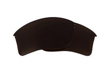 Replacement Lenses for Oakley Flak Jacket XLJ Sunglasses Dark Brown Anti-Scratch Anti-Glare UV400 by SeekOptics