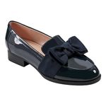 Bandolino Women's Lindio Loafer, Navy Patent 402, 8