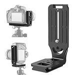 (Real Single Piece) DSLR Camera L Bracket Quick Release Plate Vertical Horizontal Switching Tripod Quick Release Plate Compatible with Canon Nikon Sony DJI Ronin Zhiyun Stabilizer Tripod Monopod