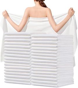 Tvvcalk Disposable Bath Towels, 50 Pack 55" x 27.5" Ultra Soft, Quick Dry Disposable Body Towels, Portable Travel Towel for Hotel Camping Beach Swimming Gym Sauna Spa, Personal Care Pet Towels