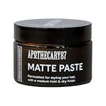 Apothecary 87 Matte Paste | Premium Formulation | Matte Finish, Medium Hold, Light Weight | Creates Volume, Texture & Hold | All Hair Types | Hair Styling Paste | 50ml