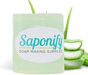 Saponify - 2Lb Aloe Melt and Pour Soap Base, Skin-Enhancing Pure Aloe Vera Soap Base, Easy to Use Glycerin Soap Base for Soap Making