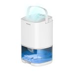 Aotomee Dehumidifiers for Home, 1000mL with Auto Shut Off, 258 sq ft Portable Ultra Quiet Dehumidifier against Moisture Mold Small Dehumidifier for Bedroom Bathroom Basement Closet Garage RV
