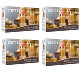 LTETTES 3 SET (H-4",5",6"x D-3") LED Glass Cup Pillar Flameless Electric Candles With Flickering Faux Wick, Amber Color Glass- AA Battery Powered with Remote for Home Decor, Birthday Gifting , Wedding and any other Decoration- PACK 4 [BATTERIES INCLUDED]