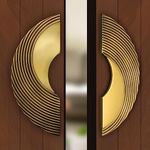 Plantex Premium Main Door Handle/8-Inches Round Shape Door Pull Handle For Main Door/Pull Push Antique Door Handle For Home/Office/Hotel-Pack Of 1(277- Brass Antique And Pvd Gold)-3 Years Warranty