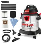 Shop-Vac 5 Gallon 4.5 Peak HP Wet/Dry Vacuum, Stainless Steel Tank, Portable Shop Vacuum with Attachments for Jobsite, Garage & Workshop. 5989300