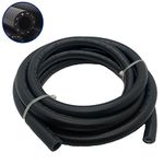 Byredio 3/8 Fuel Line - 10ft High-Pressure Transmission Cooler Hose NBR Hose for Oil, Gas, Fuel, Diesel, Hydraulic (10mm ID)