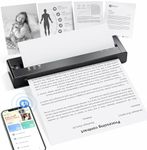 TATTMUSE Portable Printers Wireless for Travel, Inkless Printer for Phone & Laptop, Mobile Thermal Small Bluetooth Compact Dot Matrix Printer for Home Use, Support 8.5" X 11" US Letter & A4 Size