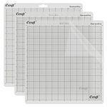 Ecraft StandardGrip Cutting Mat for Silhouette Cameo 3/2/1: 12X12inch Non-Slip Square Gridded Transparent Quilting Cut Mats Replacement Accessories for Silhouette Cameo.