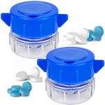 2 Pack Pill Crusher for Tablets, Professional Pill Grinder for Ederly, Children, Pets (2)