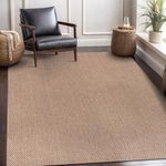 CAMILSON Easy Jute Rug 5x7, Indoor 