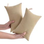 NTBAY 2 Pack Tiny Pillows, 11"x7" Microfiber Mini Pillows for Travel, Pets, Soft Machine Washable Small Pillows for Neck, Wrist, Lumbar and Knee, Light Taupe