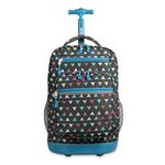 J World New York Sundance Rolling Backpack Girl Boy Roller Bookbag, Sprinkle, 20 Inch, Sundance Rolling Backpack Girl Boy Roller Bookbag