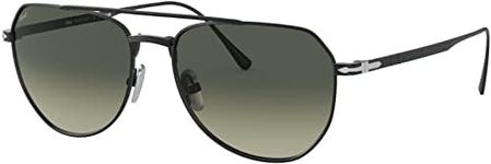 Persol Unisex's Po5003st Sunglasses, Matte Black/Gradient Grey, 54 mm