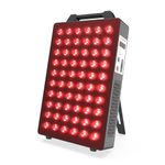 BONTANNY Red Light Device, 660nm 850nm Red Light Panel with 60 Pcs Dual Chips LEDs, Remote Control, Timer, Hanging Kit & Adjustable Stand for Home Office & Gym, BO-300 (100W)