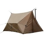 OneTigris ROCDOMUS Hot Tent with Stove Jack, 3000mm Waterproof, Versatile Lightweight Hammock Tent for Camping, Hiking, Backpacking, Bushcraft, Car Trips