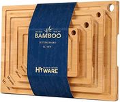 Hiware 4-Piece Extra Large Bamboo C