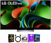 LG 55-Inch OLED C3 HDR 4K Smart OLED TV Bundle - 120 HZ Refresh Rate + UAX 4K HDMI 2.0 Cable + CPS 24 Months Protection and Streaming Kit with Alexa