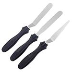 3 Pcs Cake Palette Knife for Baking Accessories Angled Icing Spatula Set of 3 Offset Pallet Knife for Cake Decorating Smoothing Icing and Cooking Frosting Pastries