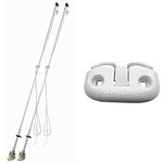 Dock Edge + Mooring Whip 8-Feet with Lines and Hardware (2500-Pound) | Dock Edge Inc. 2606W-F-X 6-Inch Flip Up Cleat