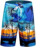 APTRO Men's Swim Trunks Long Palm B